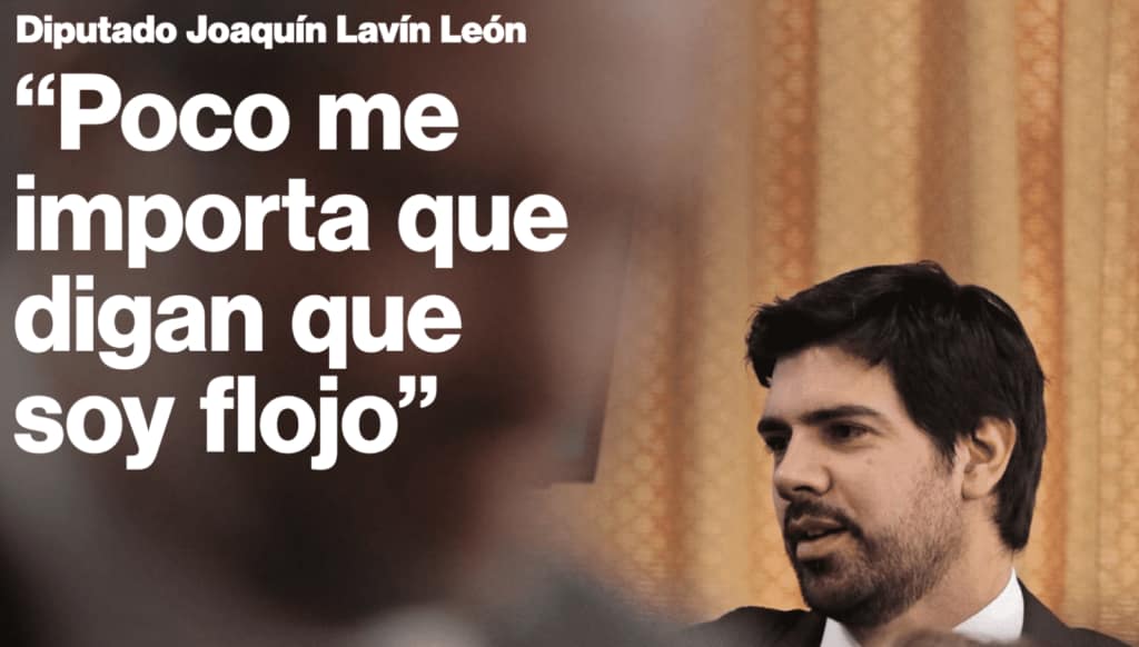 La “flojera de Lavín” es portada del Diario La Segunda: «Me importa poco que me digan flojo»