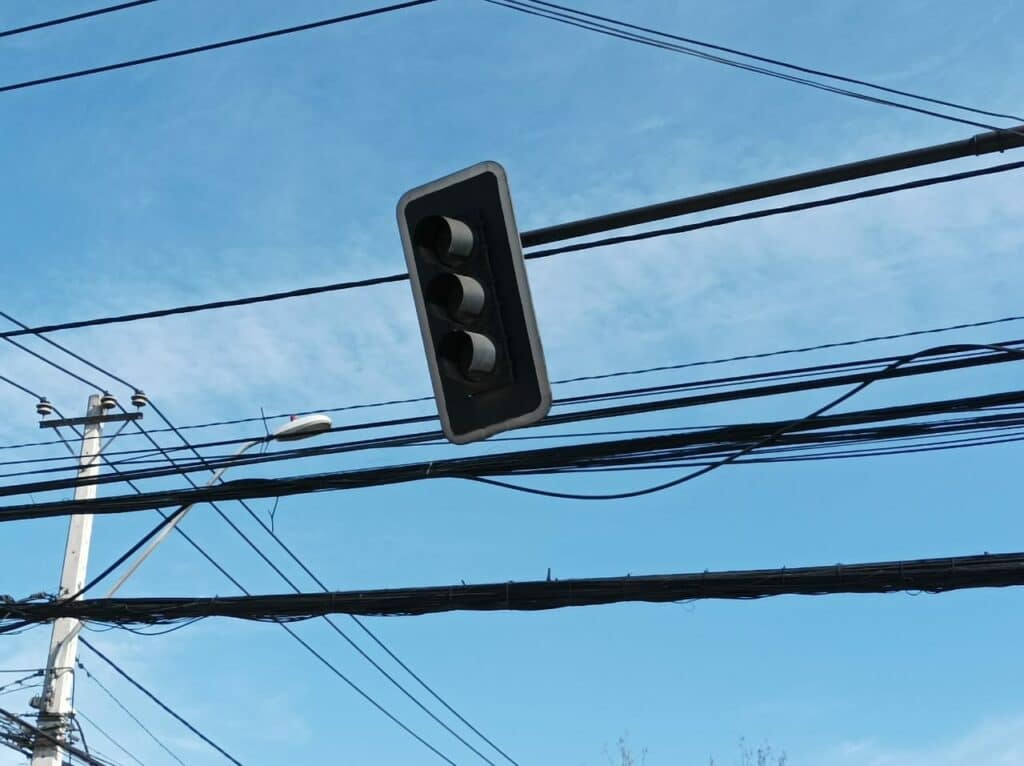 semáforo apagado
