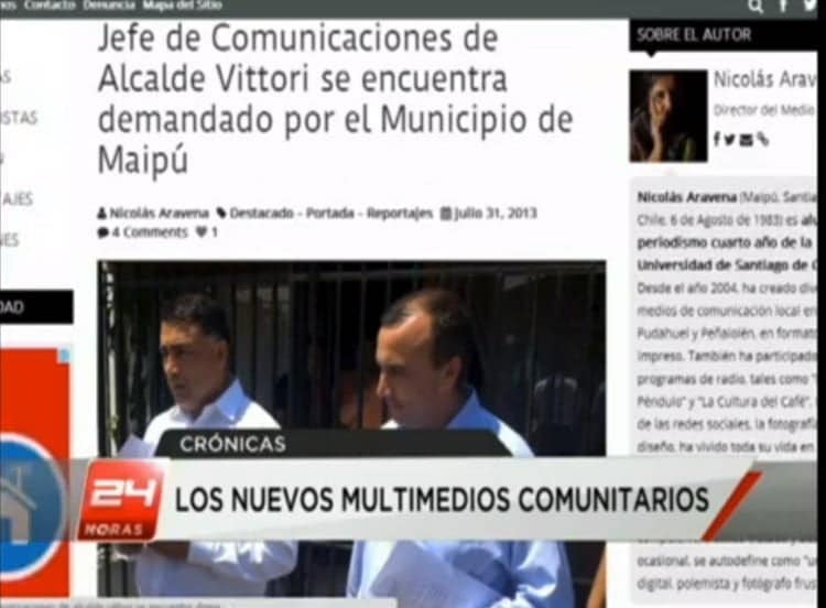 TVN destacó a La Voz de Maipú en su noticiero central