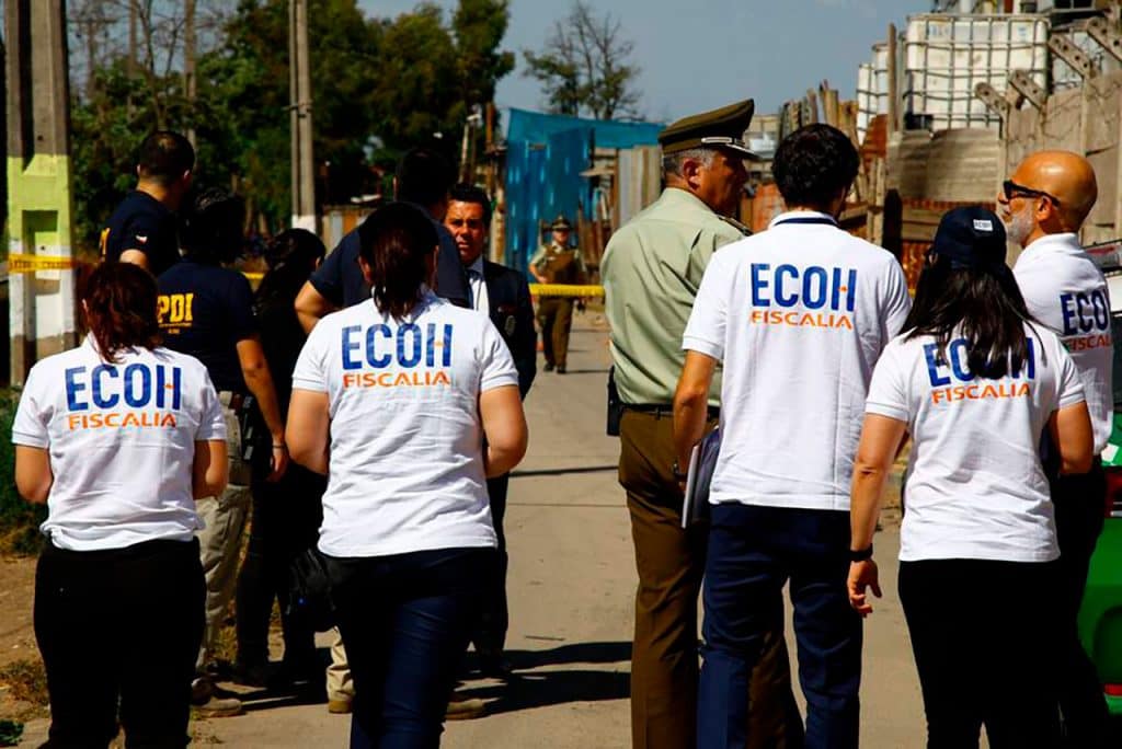 ECOH investiga un baleo en Feria de Maipú