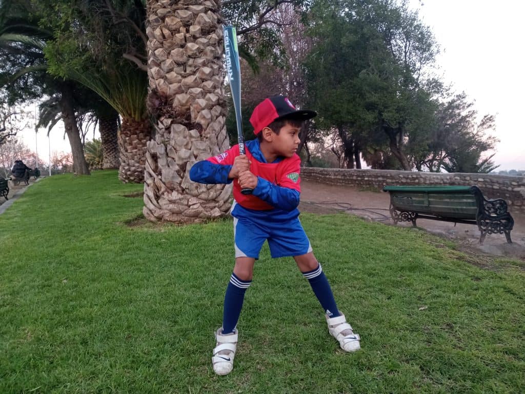 Víctor Jiménez, el niño venezolano y maipucino que sueña con llegar al Mundial de Béisbol Menor
