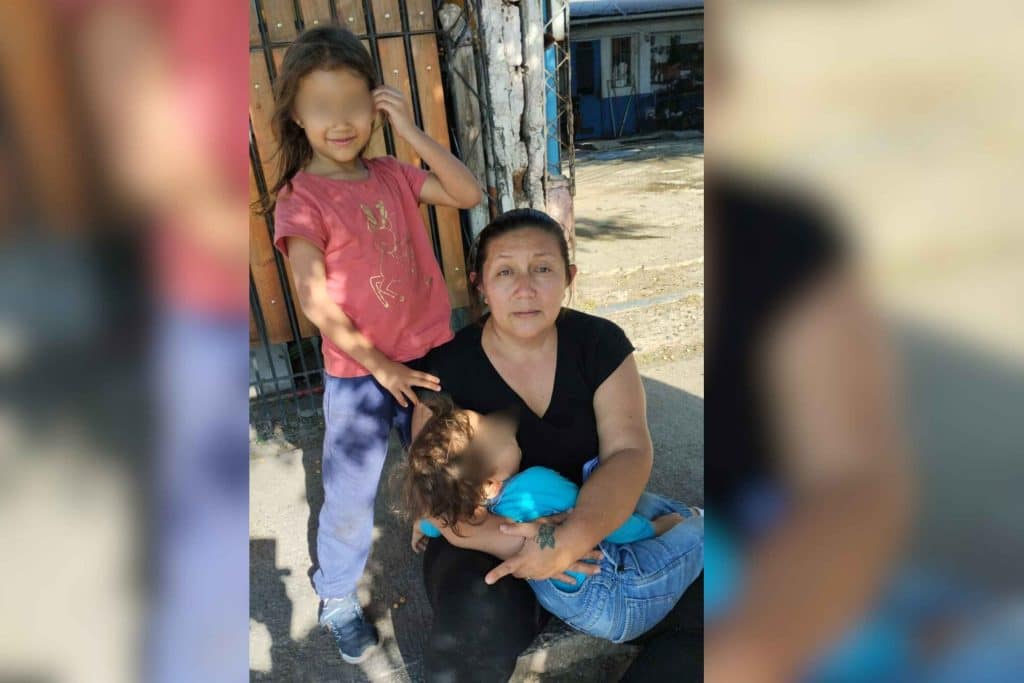 familia desalojada
