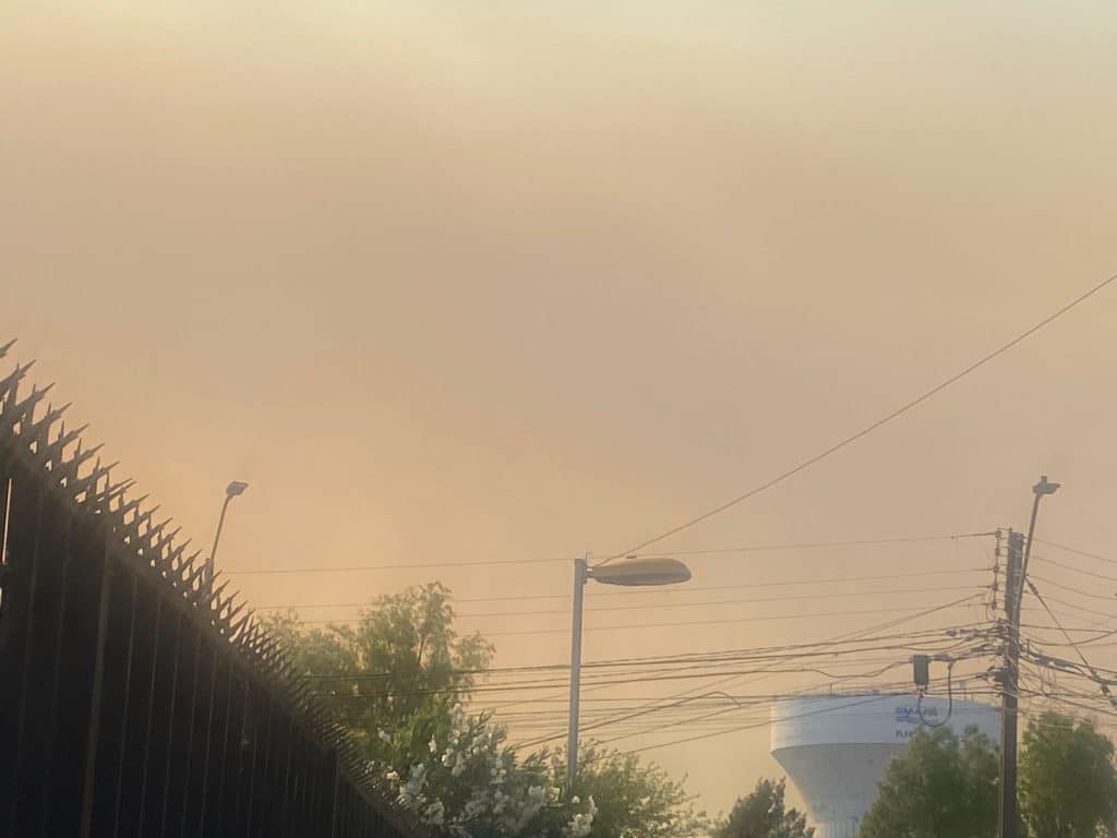 incendio forestal humo en maipu