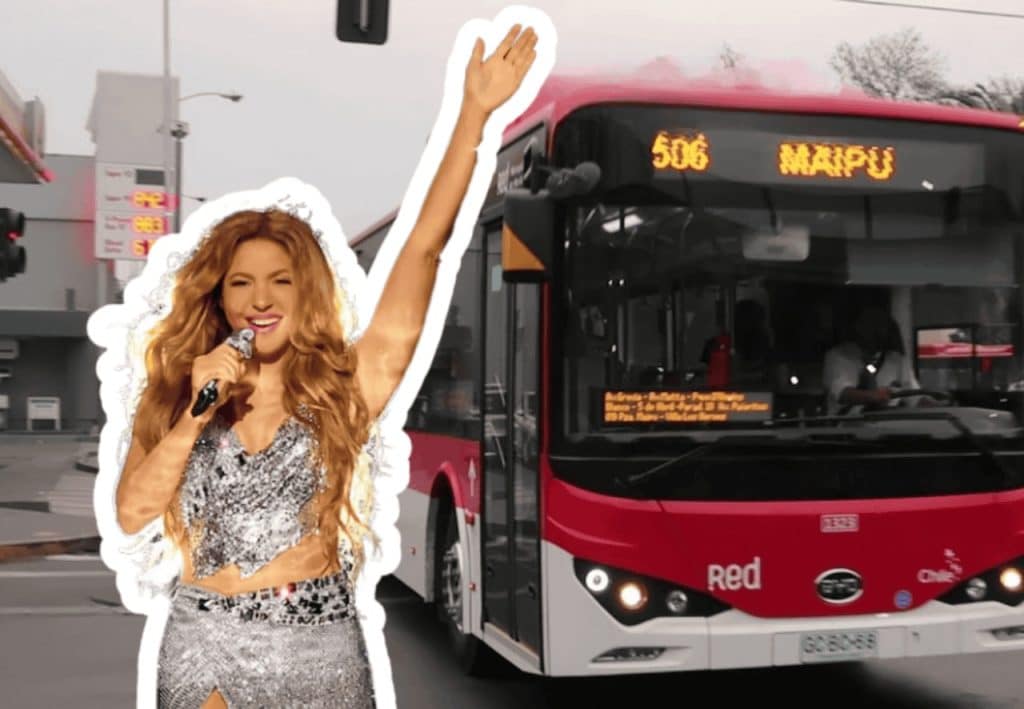 bus red shakira maipu