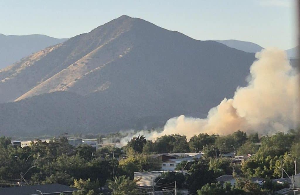 incendio pastizales en maipu