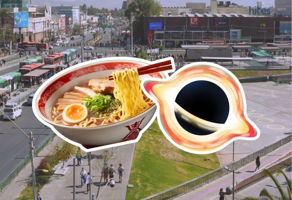 ramen y agujero negro ciencia