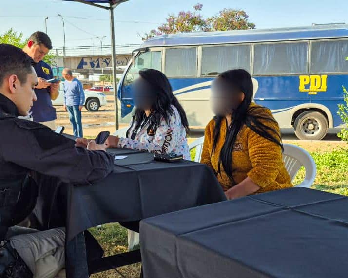 Operativo en Campamento El Trébol de Maipú