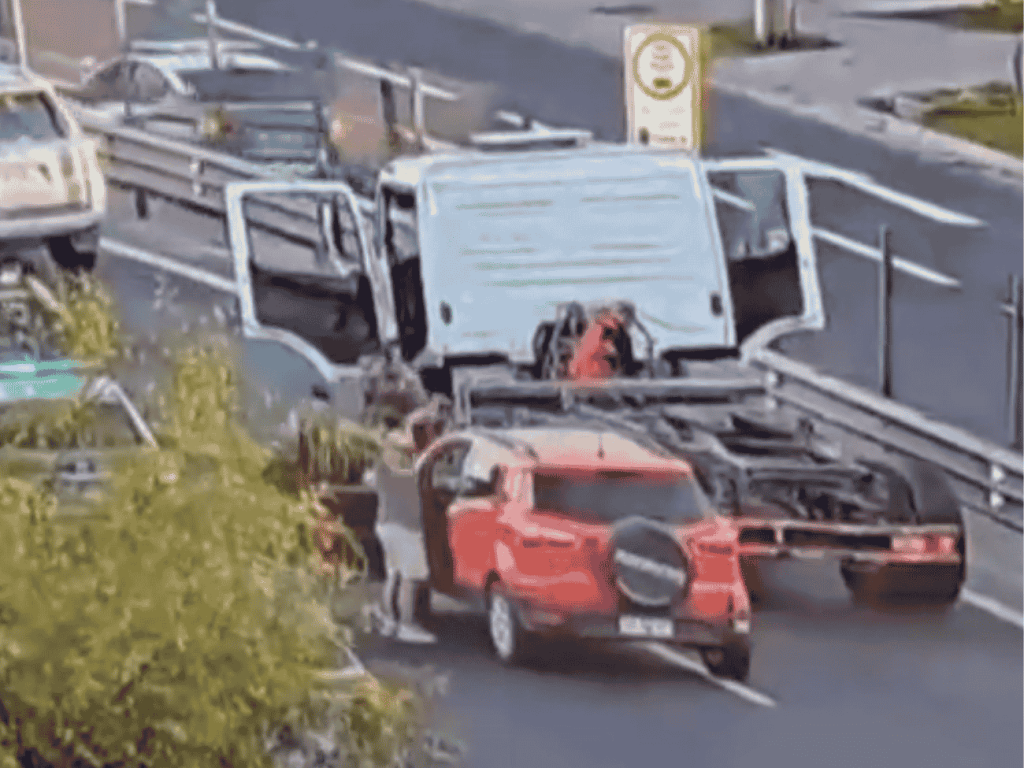 Robo frustrado a camión de carne