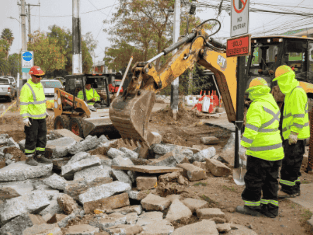 Obras de pavimentación