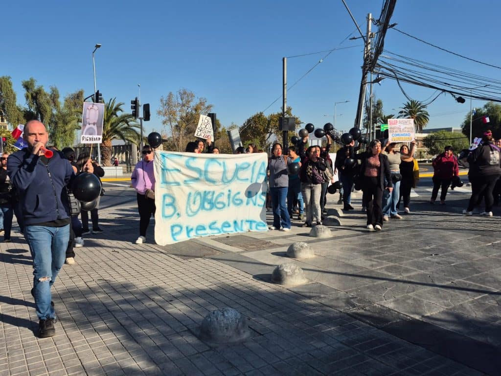 Manifestación bernardo o'higgins