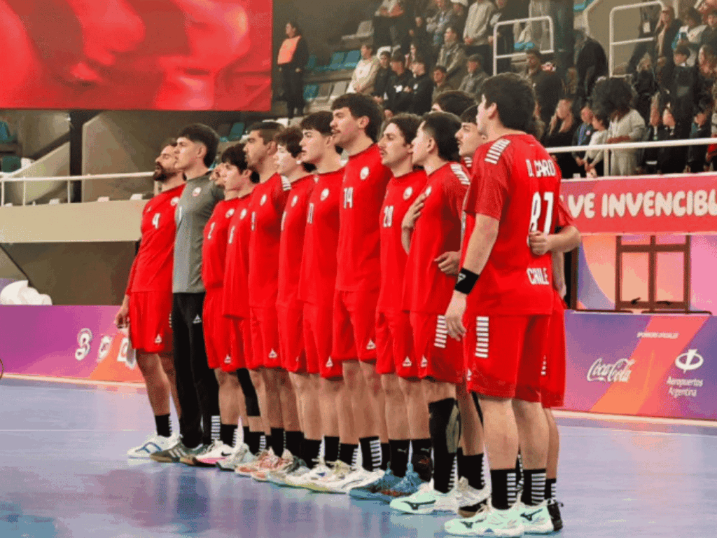 Maipucinos Arian Delgado y Gaspar Serrano obtienen medalla de plata en Balonmano en Juegos Suramericanos