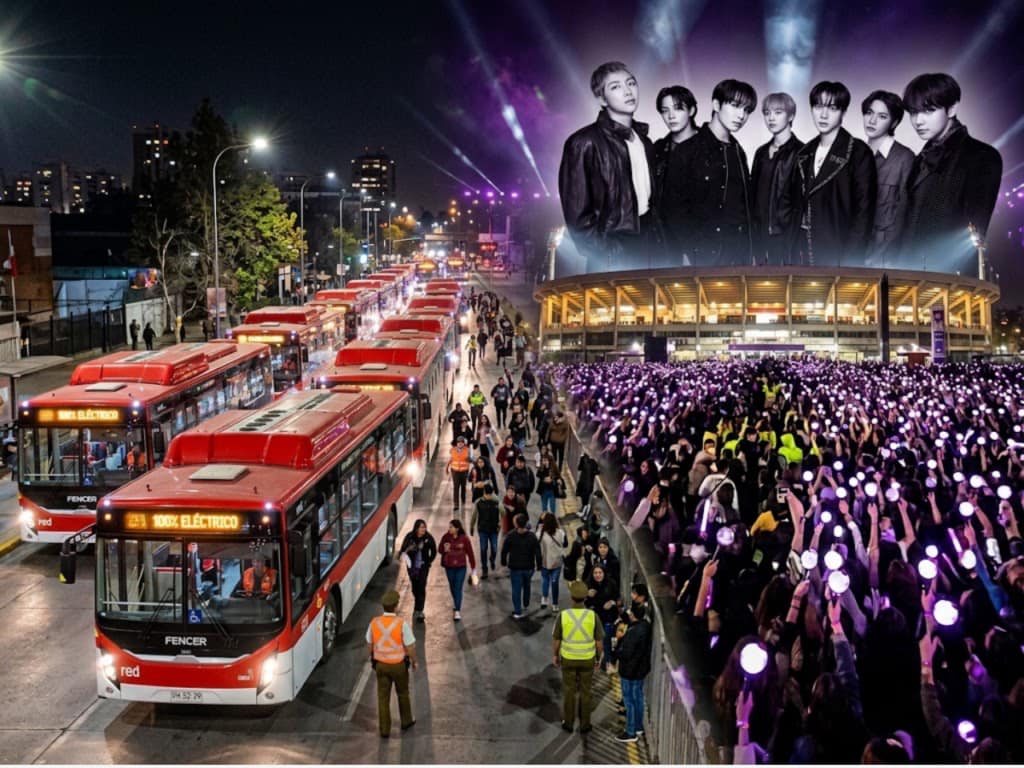 Concierto de BTS en el Estadio Nacional: cómo regresar a Maipú con el refuerzo especial de RED Movilidad
