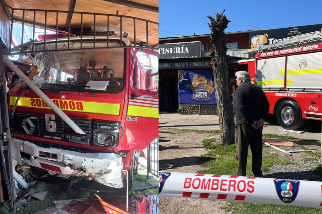 bomberos accidente maipu