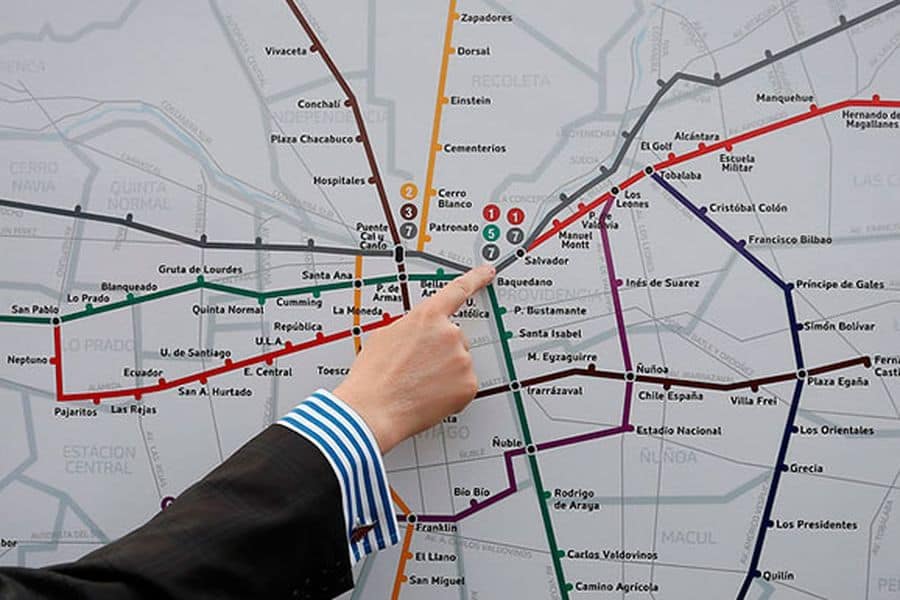 Inician obras para la construcción de la línea 7 del metro de Santiago