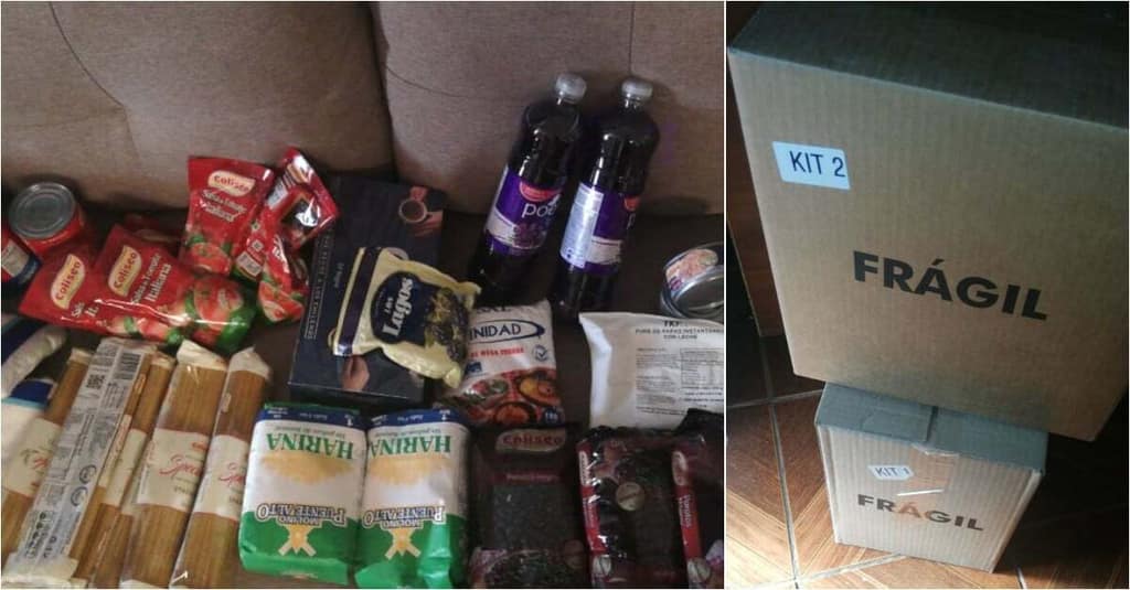 Te contamos qué trae la caja de mercadería y cómo fue el despliegue de autoridades hoy en Maipú