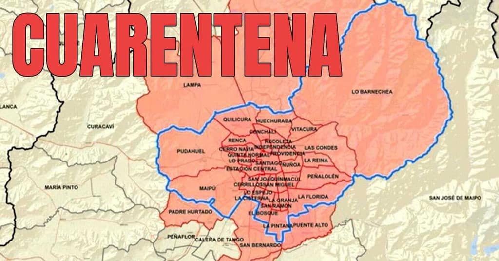 Cuarentena para Maipú y otras 37 comunas de la Región Metropolitana