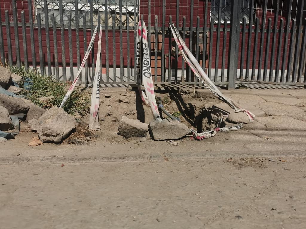 SMAPA trabajo sin terminar