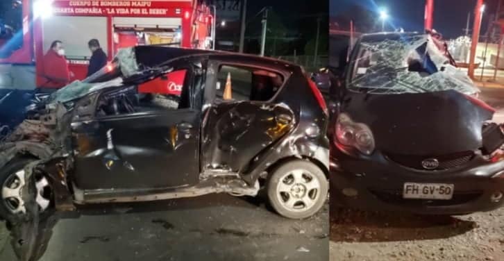 auto destruido