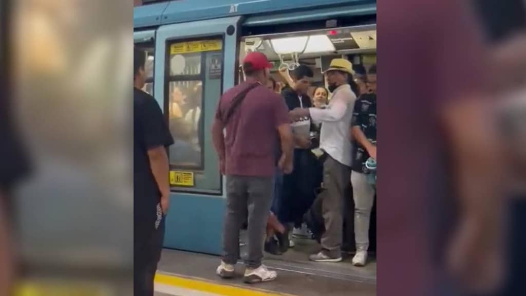arma de fuego en metro