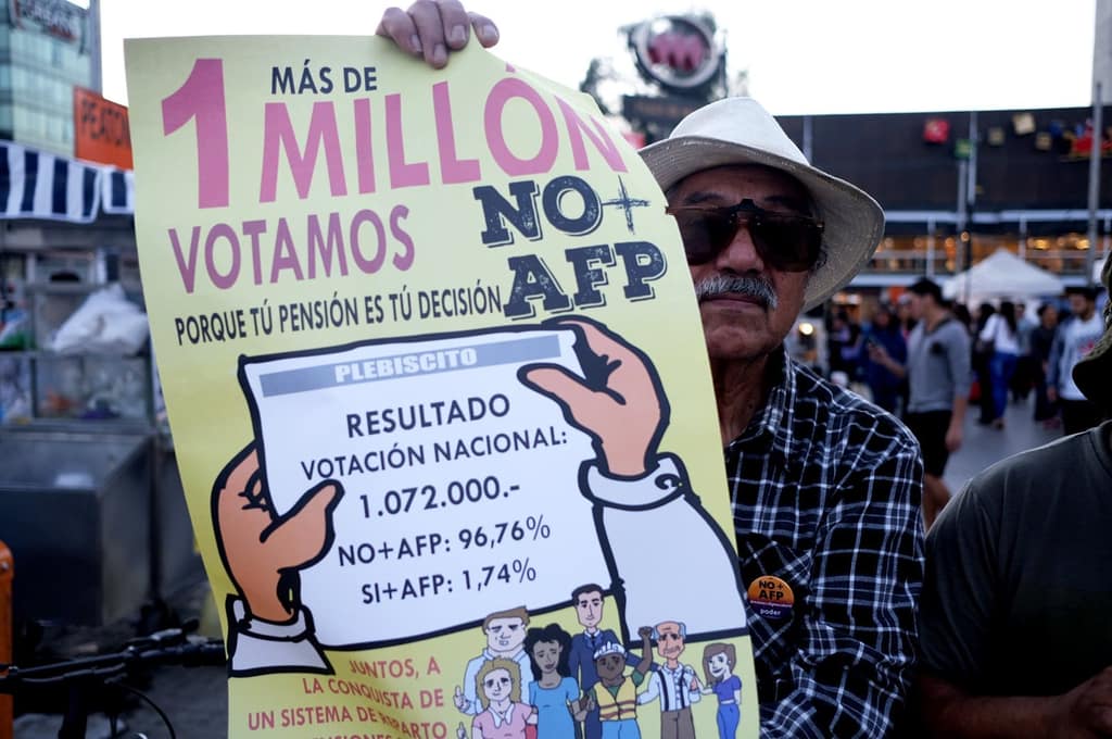Coordinadora No + AFP se toma las calles de Chile y Maipú no fue la excepción