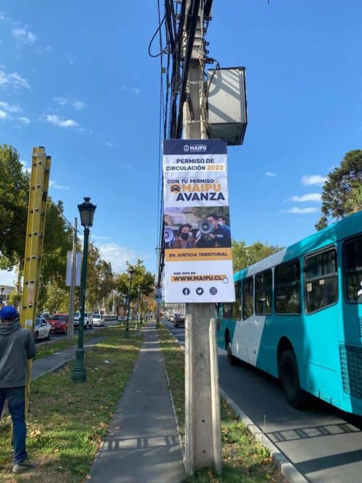 maipú avanza permiso de circulación