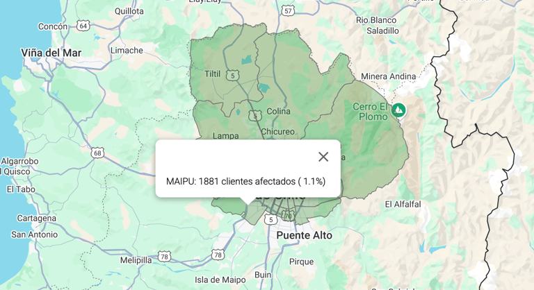 corte de luz en maipu