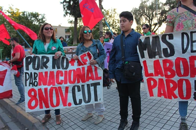 Trabajadores y trabajadoras de Maipú se hacen presente en el Paro Activo de la CUT