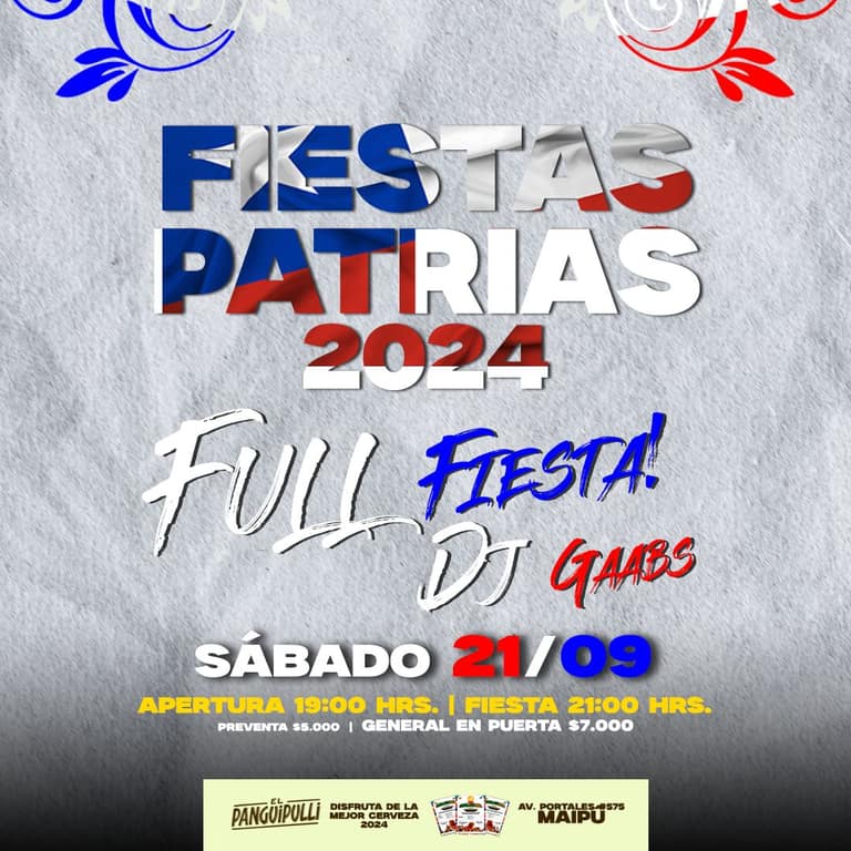 full fiestas patrias en el pangui