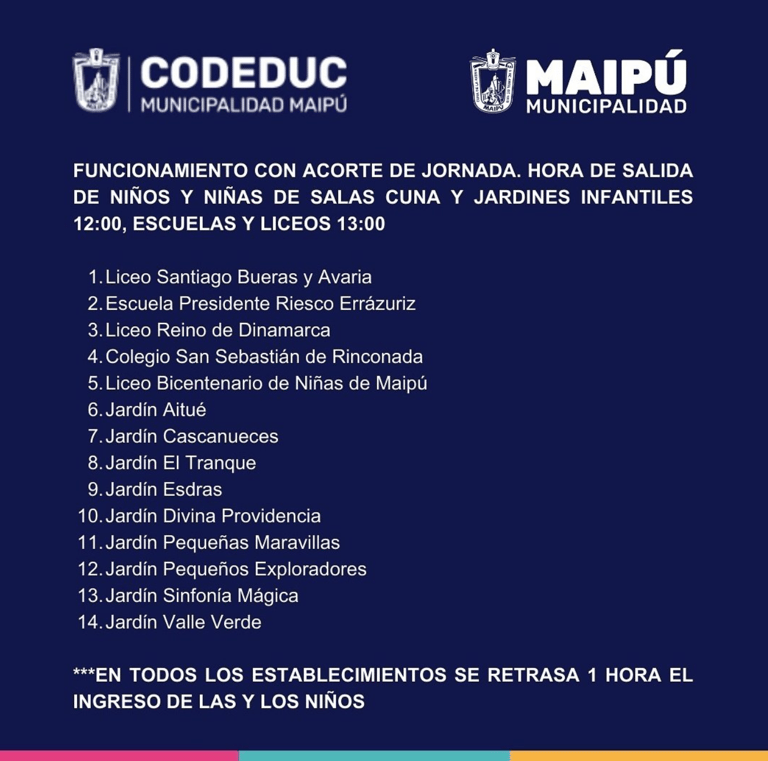 suspensión de clases