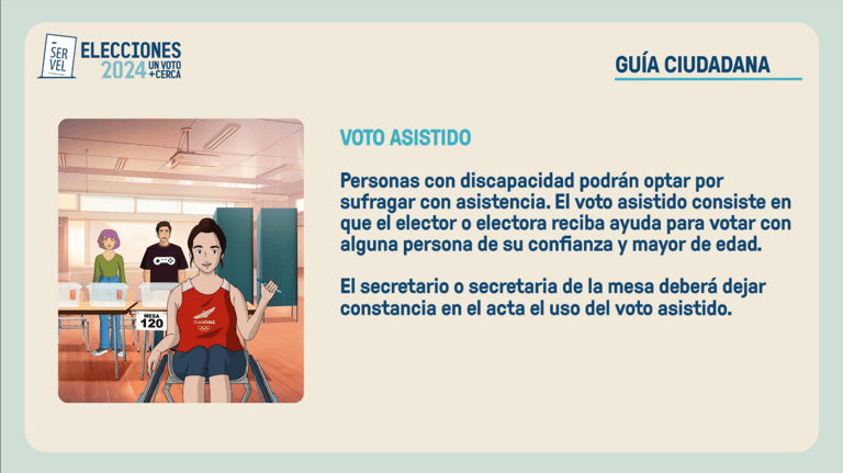 Voto asistido para elecciones 2024