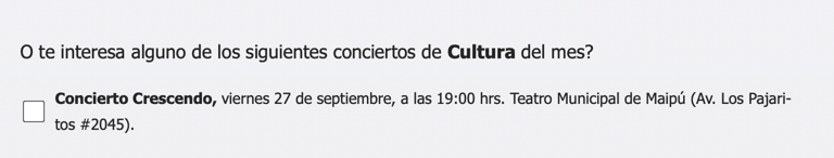 concierto gratis en maipu