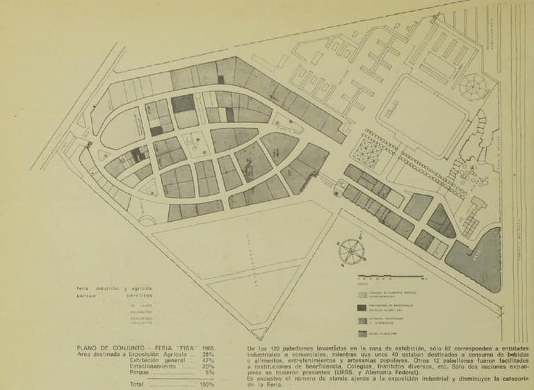 Plano de conjunto de la FISA, 1965.