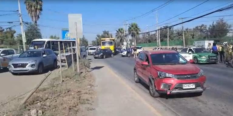 congestión en Camino a Melipilla