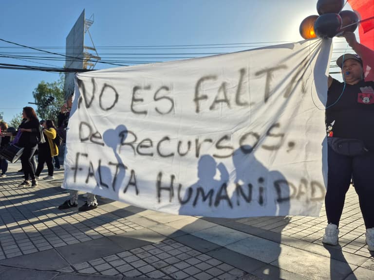 Manifestación bernardo o'higgins
