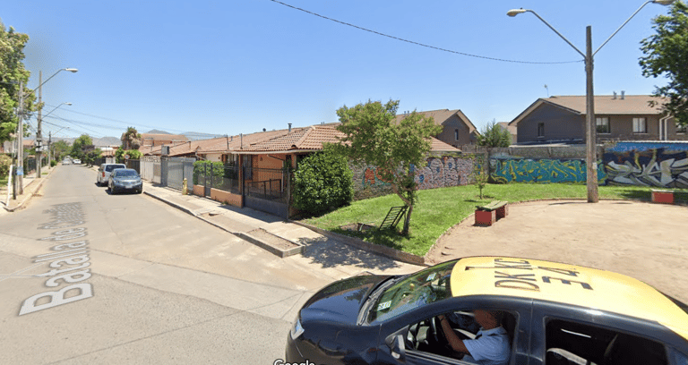 Lugar donde hicieron la encerrona a familia en Maipú
