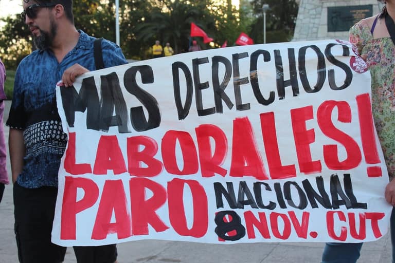 Trabajadores y trabajadoras de Maipú se hacen presente en el Paro Activo de la CUT