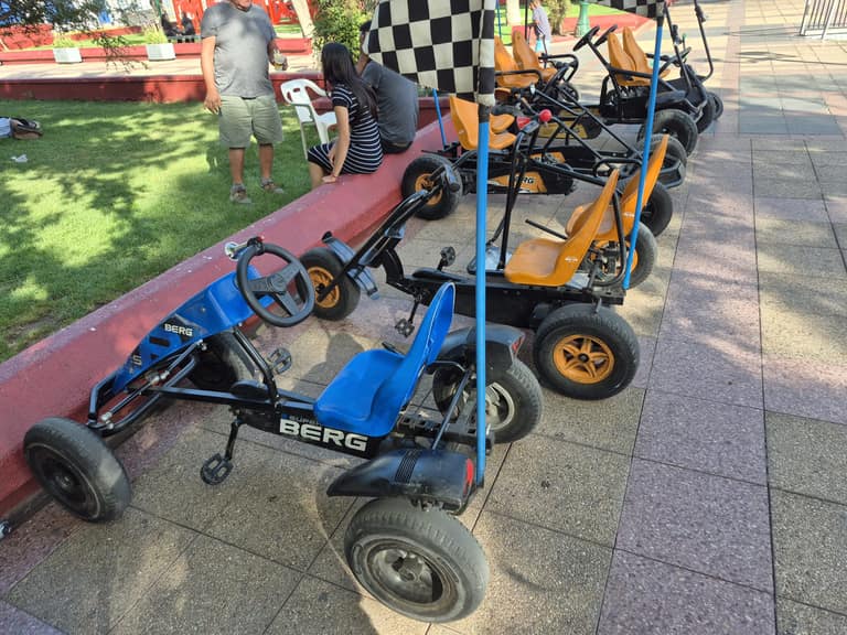 Los actuales go-karts de Claudio.