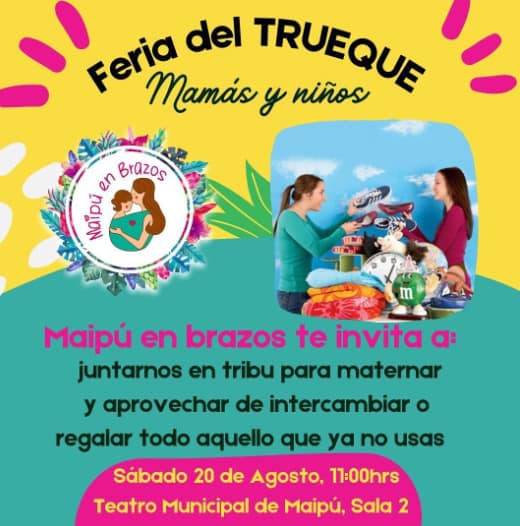 feria trueque madres maipú