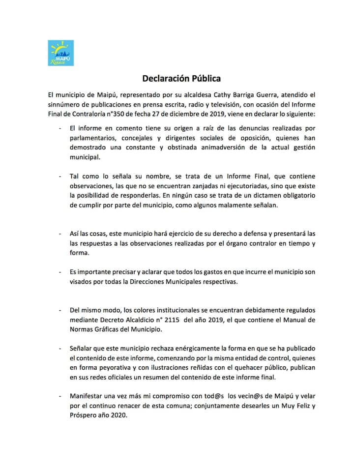 Comunicado Municipal