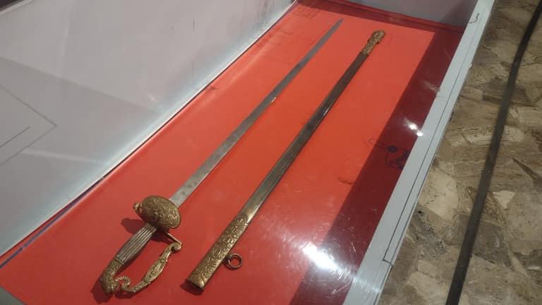 espada de O'higgins y San Martín en la Batalla de Maipú