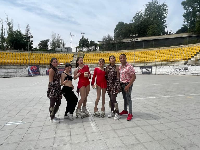 Representantes de Roller Fantasy en prueba individual