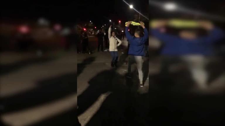 Cueca de la esperanza: maipucinos con la moral alta en medio de saqueos