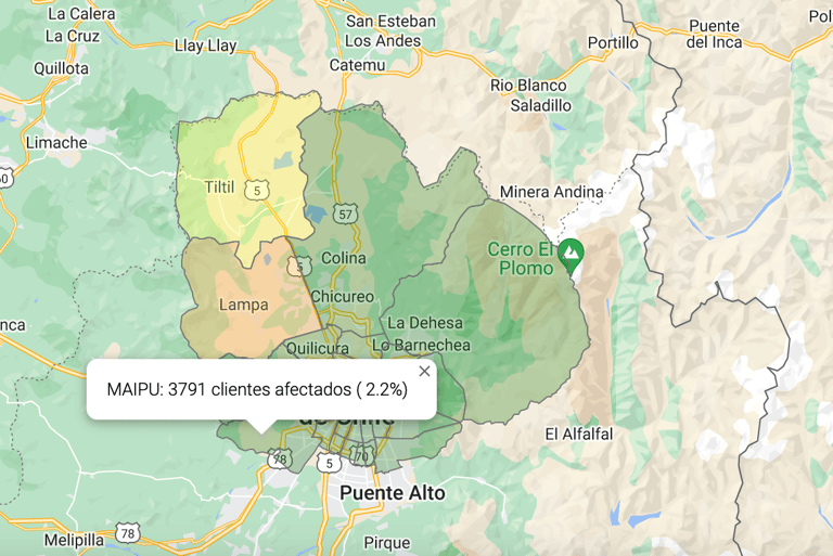 corte de suministro eléctrico