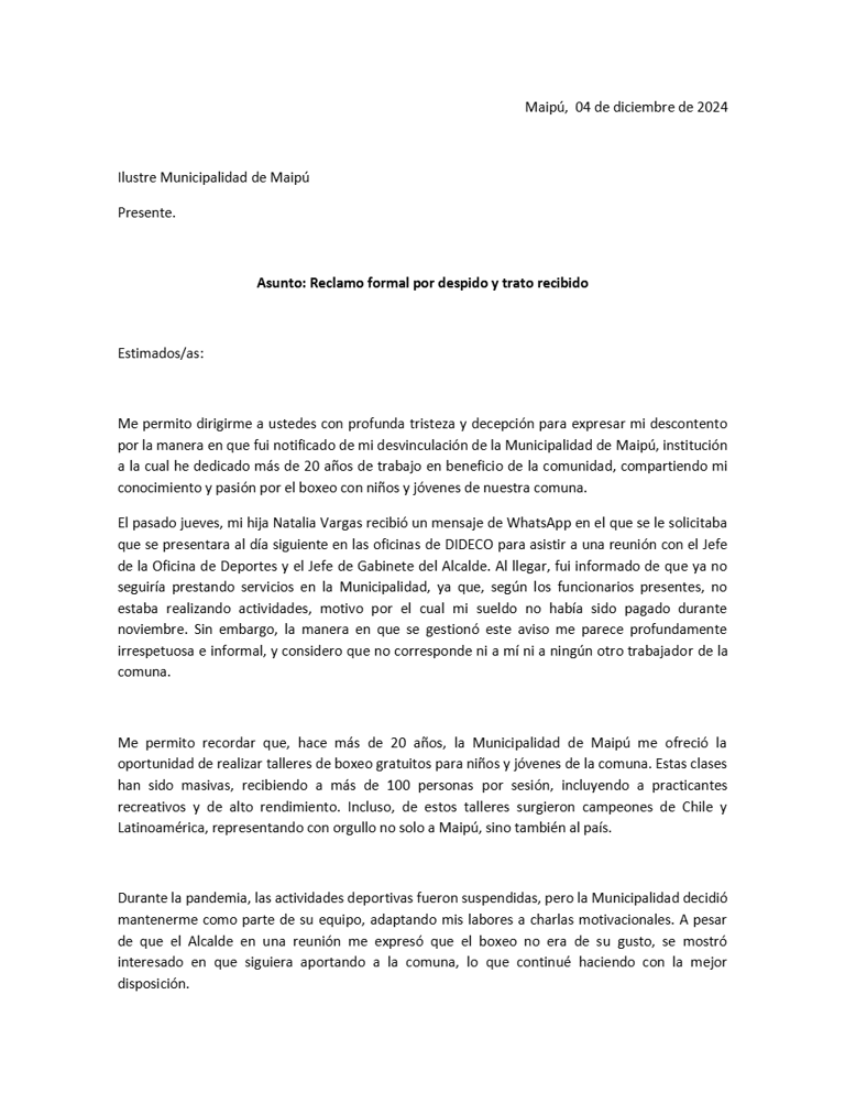 Carta de Martín Vargas parte 1