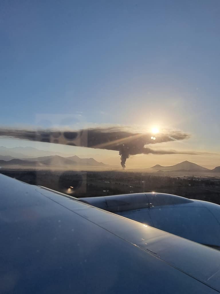 [Fotos] Incendio en Quilicura: así se ve desde Maipú