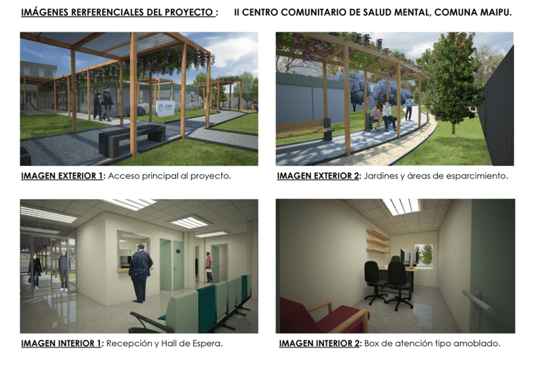 Así debería lucir el segundo COSAM de Maipú. Sin embargo, el proyecto no se ejecutó