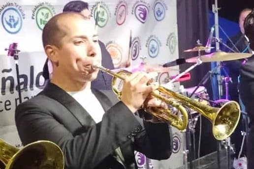Diego González, trompetista Orquesta Bohemia Latina