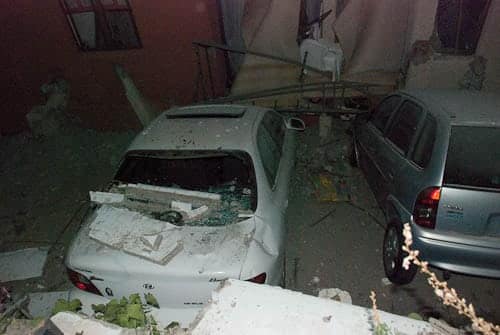 Los autos quedaron atrapados
