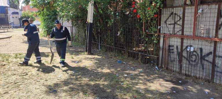 operativo de recuperación de espacios en Maipú