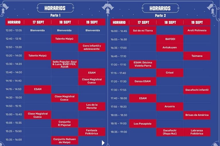 horarios segunda patita plaza de maipu